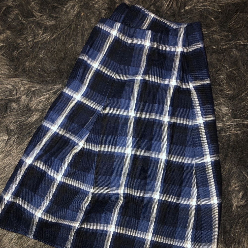 plaid mini skirt